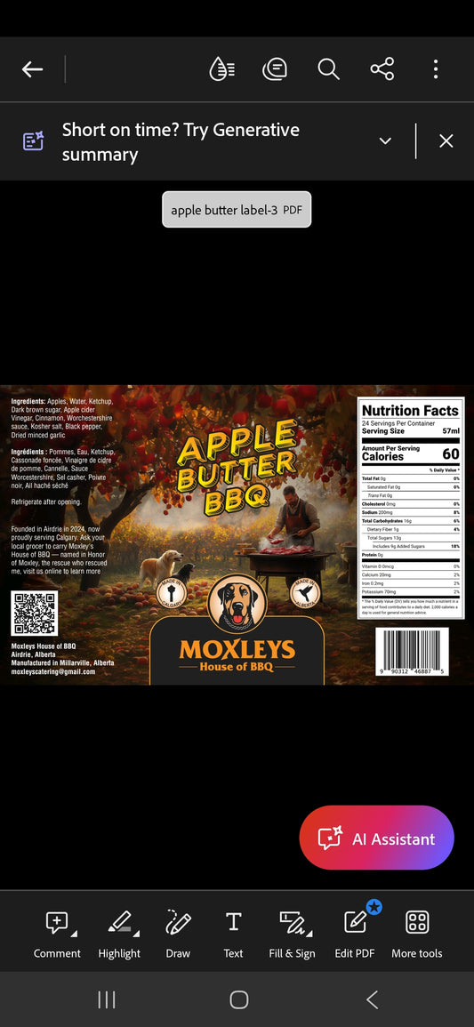 Apple Butter BBQ Sauce
